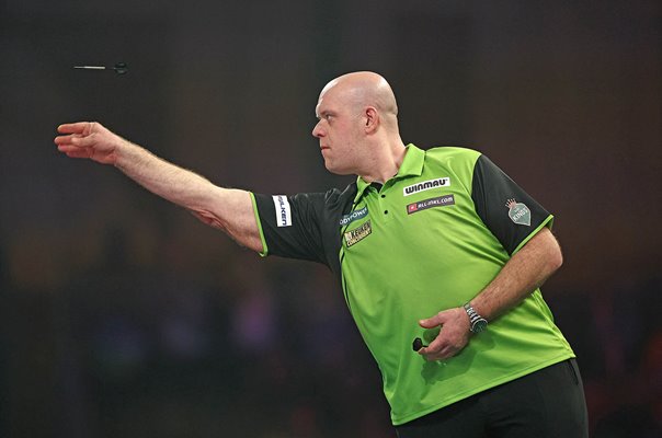 Michael van Gerwen Netherlands v Chris Dobey semi-final World Darts 2025