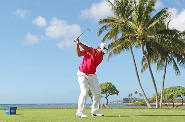 Hideki Matsuyama Japan 17th hole Waialae Country Club Sony Open Hawaii 2025