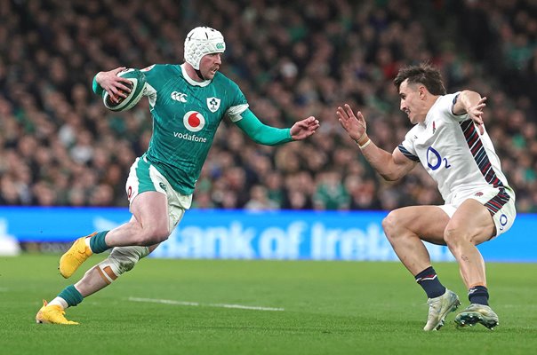 Mack Hansen Ireland v Cadan Murley England Dublin Six Nations 2025