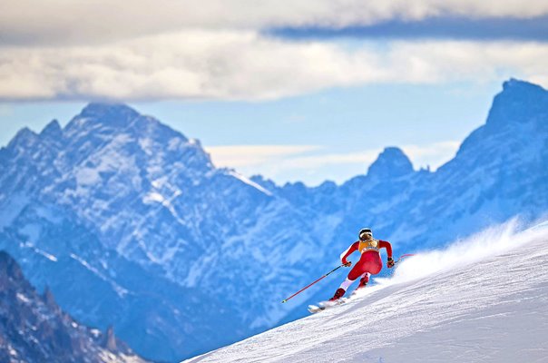 Mirjam Puchner Austria skis Olympia delle Tofana run Cortina World Cup Downhill 2025