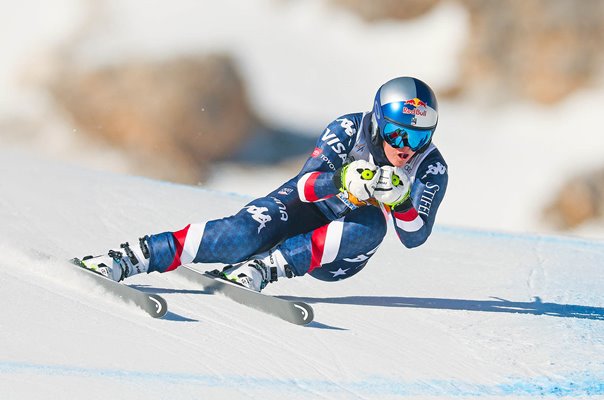 Lindsey Vonn USA Ski legend World Cup Downhill Training Cortina 2025