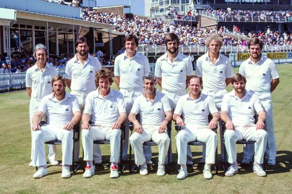 England team photocall v Australia 4th Ashes Test Match Edgbaston 1981