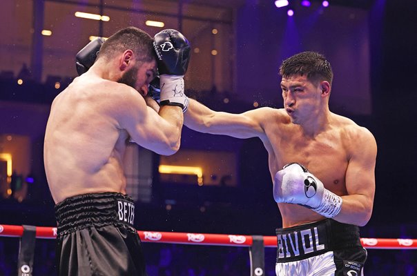 Dmitrii Bivol punches Artur Beterbiev World Title Rematch Riyadh 2025