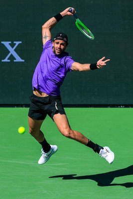 Matteo Berrettini Italy forehand BNP Paribas Open Indian Wells 2025