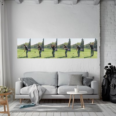 Phil Mickelson 6 stage Driver Swing Sequence 2018 Wall Sticker