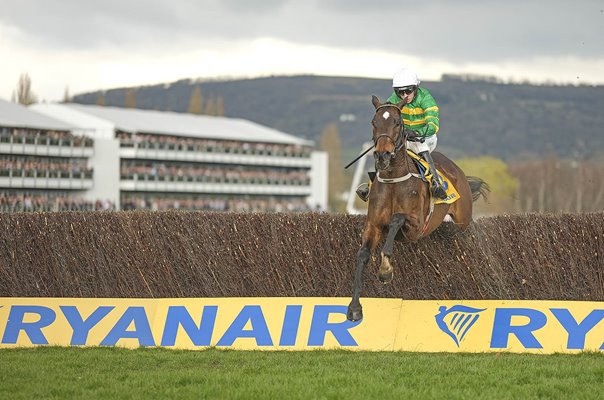 Mark Walsh & Fact To File last fence Ryannair Chase Cheltenham Festival 2025