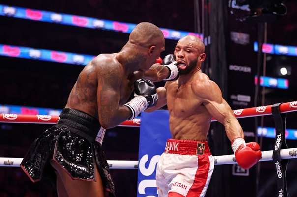 Conor Benn punches Chris Eubank Jnr Middleweight Boxing London 2025