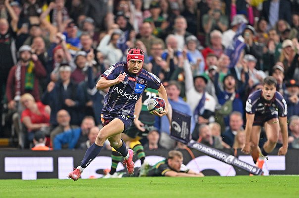 Louis Bielle-Biarrey Bordeaux scores v Northampton Champions Cup Final 2025