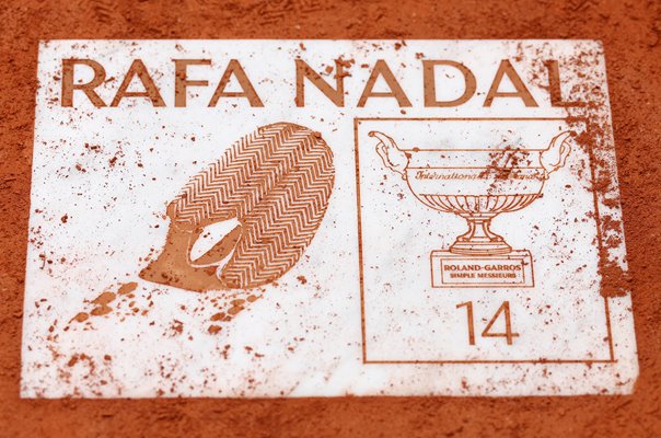 Rafael Nadal Plaque Court Philippe-Chatrier Roland Garros French Open 2025