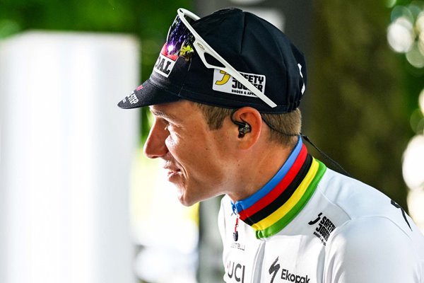 Remco Evenepoel Belgium Time Trial winner Stage 5 Tour de France 2025