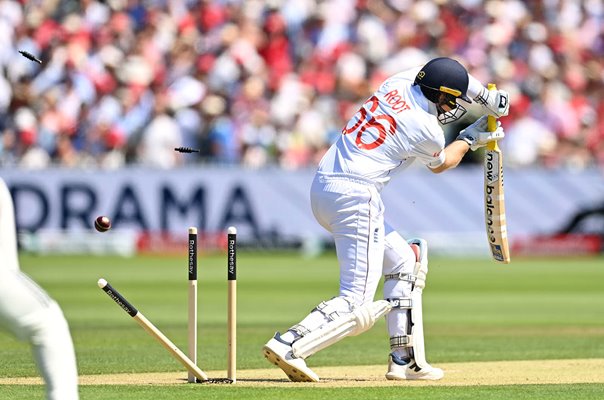 Jasprit Bumrah India bowls Joe Root England Lord's Test Match 2025