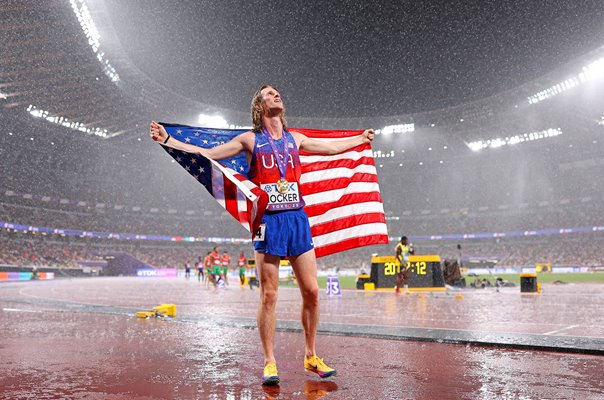 Cole Hocker USA celebrates 5000m Gold World Athletics Tokyo 2025