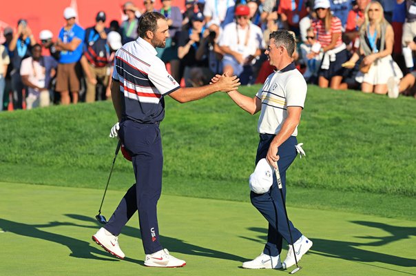Rory McIlroy Europe v Scottie Scheffler USA Ryder Cup New York 2025