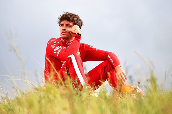 Charles Leclerc Monaco & Ferrari sits trackside Netherlands Grand Prix 2025
