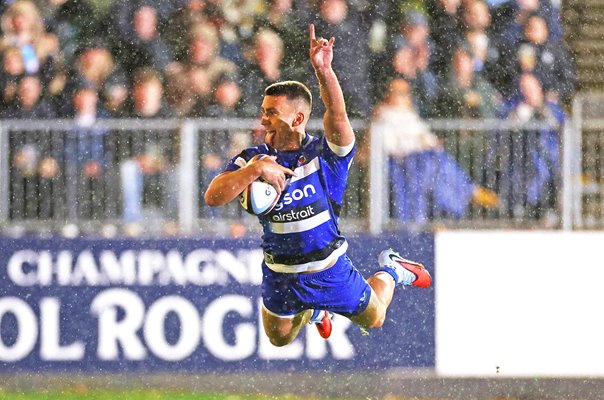 Cameron Redpath Bath celebrates v Sale Sharks Gallagher PREM 2025