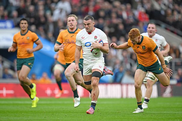 Ben Earl England scoring run v Australia Autumn Series Twickenham 2025