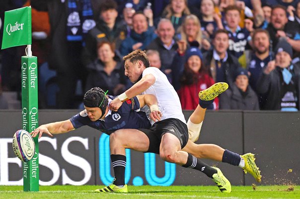 Darcy Graham Scotland drops the ball v New Zealand Autumn Series Murrayfield 2025