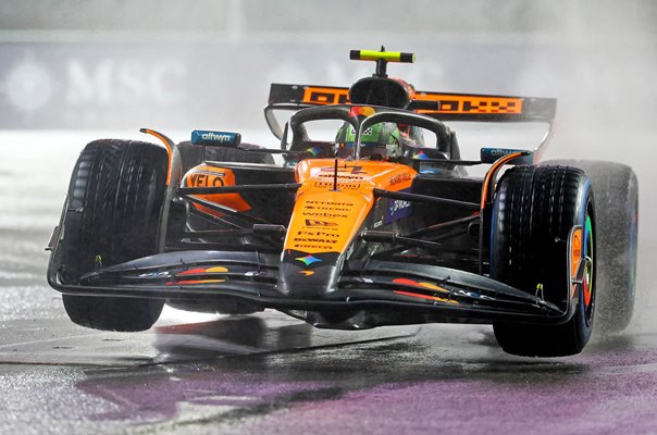 Lando Norris Great Britain driving McLaren Las Vegas Grand Prix 2025