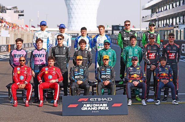 The 2025 F1 drivers photo call Abu Dhabi Grand Prix 2025