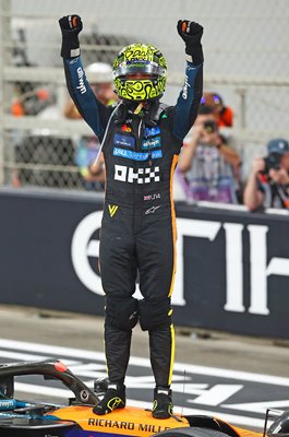 Lando Norris Great Britain celebrates World Title Abu Dhabi Grand Prix 2025