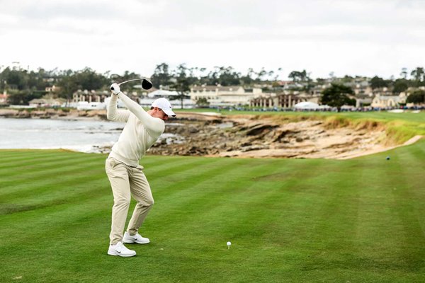 Rory McIlroy Northern Ireland 18th tee Pebble Beach Pro-Am 2026