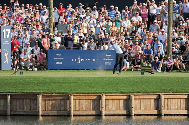 Cameron Young USA 17th tee shot The Players TPC Sawgrass 2026