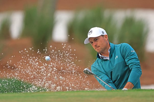 Jordan Spieth USA bunker shot Players Championship TPC Sawgrass 2026