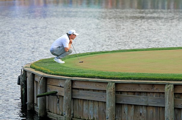 Matt Fitzpatrick England 17th green Players Championship TPC Sawgrass 2026