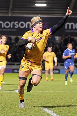 Henry Pollock Northampton Saints scores v Sale Sharks Gallagher PREM 2026