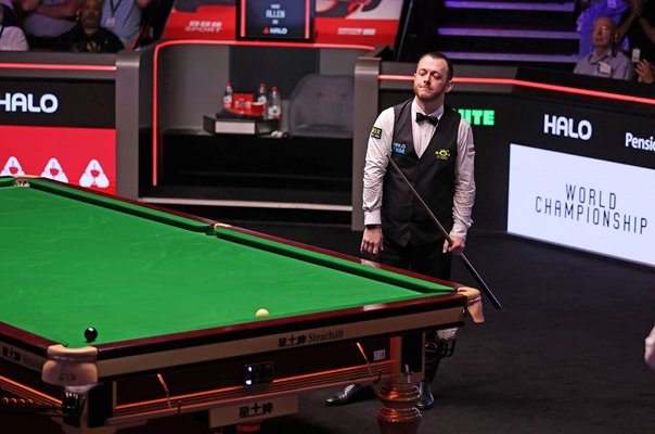 Mark Allen Northern Ireland misses black to beat Wu Yize World Snooker Championship 2026