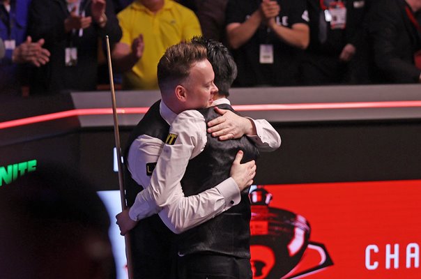 Shaun Murphy England congratulates Wu Yize World Snooker Championship Final 2026