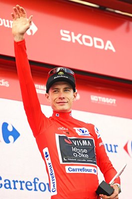 Jonas Vingegaard Denmark Red Jersey Stage 15 La Vuelta 2025