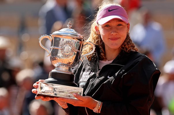 Ladies Champion Mirra Andreeva Coupe Suzanne Lenglen Trophy French Open 2026