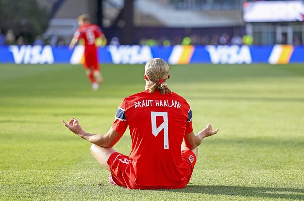 Erling Haaland Norway trademark goal celebration v Iraq World Cup 2026