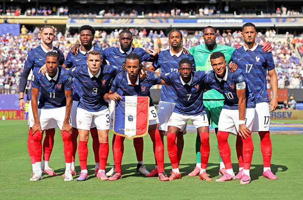 France team photo v Sweden Last 32 New Jersey World Cup 2026