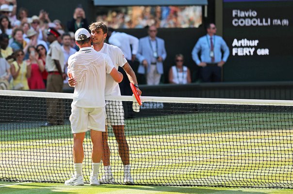 Arthur Fery Great Britain beats Flavio Cobolli Italy Wimbledon 2026
