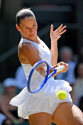 Marta Kostyuk Ukraine forehand focus v Jasmine Paolini Wimbledon 2026