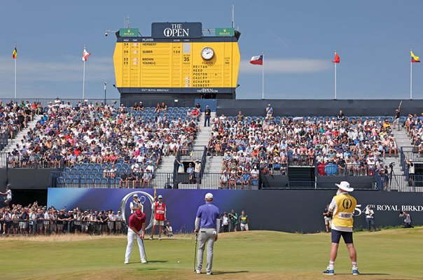 Lucas Herbert Australia putts for 61 Round 2 British Open Royal Birkdale 2026