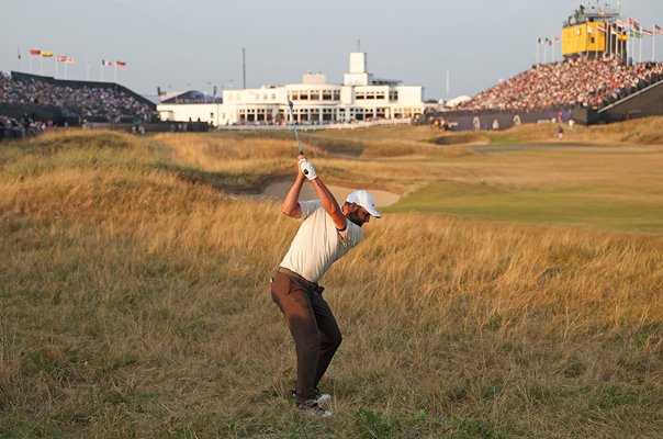 Scottie Scheffler USA 18th hole Day 2 Open Championship Royal Birkdale 2026