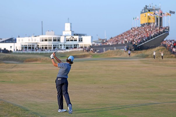 Tommy Fleetwood England 18th hole Day 2 Open Championship Royal Birkdale 2026
