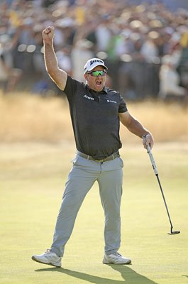 Ryan Fox New Zealand celebrates winning birdie Open Championship Royal Birkdale 2026