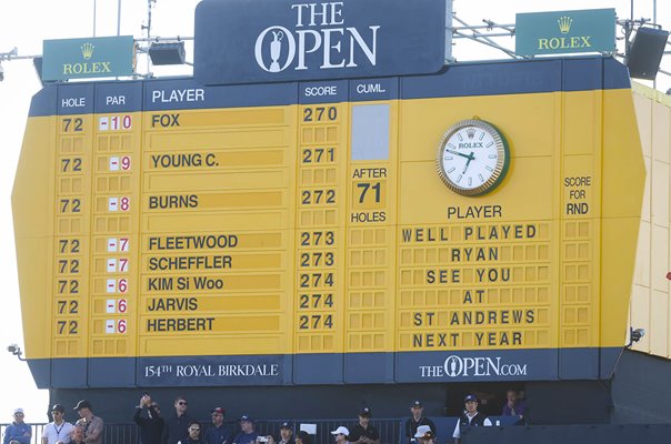 Final Scoreboard Open Championship Royal Birkdale 2026