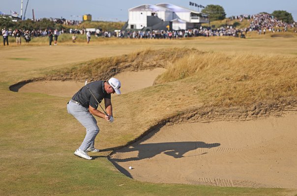 Ryan Fox New Zealand fairway bunker 17th Day 4 Open Royal Birkdale 2026