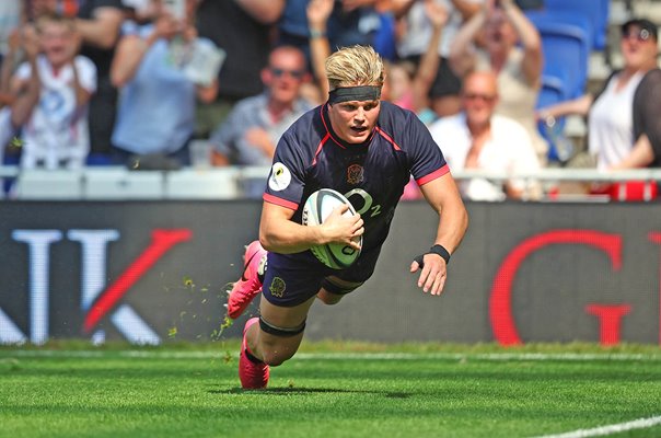 Henry Pollock England scores v Fiji Nations Championship Liverpool 2026