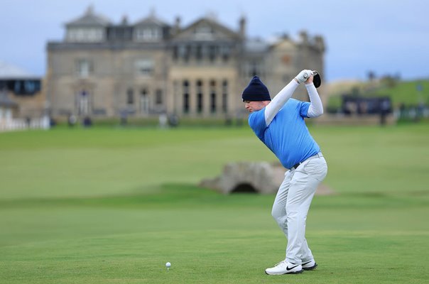 Robert MacIntyre Scotland 18th tee Old Course St Andrews Dunhill Links 2026