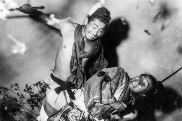 A fight scene from Rashomon