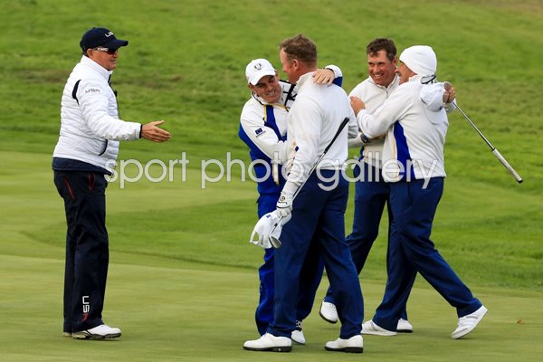 Jamie Donaldson Lee Westwood Europe 2014 Ryder Cup